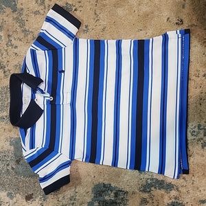 Boys polo ralph lauren shirt size 5 blue and white